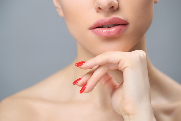 Natural look of Russian lips