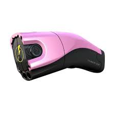A pink and black taser